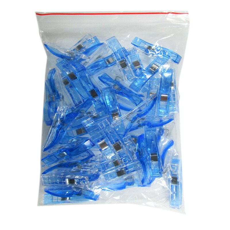50pcs Sewing Clips Set Jumbo Wonder Quilting Binder Clip Multi-Purpose DIY Patchwork Fabric Quilting Craft Sewing Knitting Clips