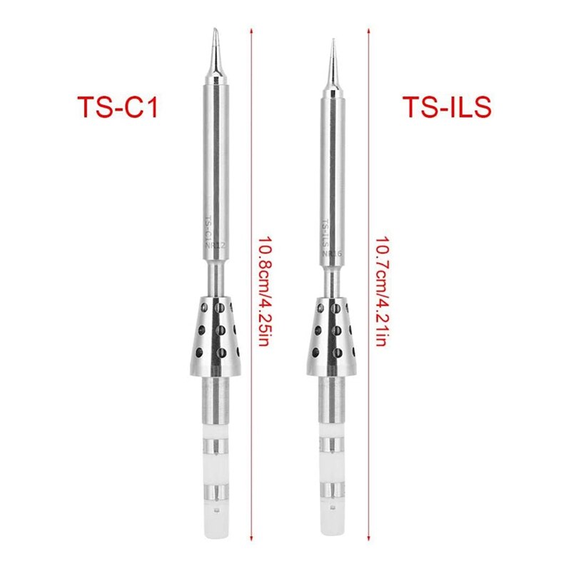 TS100 Soldering Iron Tip Stainless Steel Soldering Iron Station Replacement for TS100 Mini Portable Soldering Iron Kit