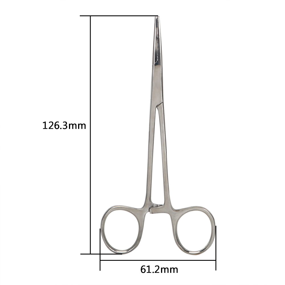 NICEYARD Hemostatic Forceps Fishing Locking Pliers Epilation Tools Curved/Straight Pet Hair Clamp 12.5cm Hand Tool