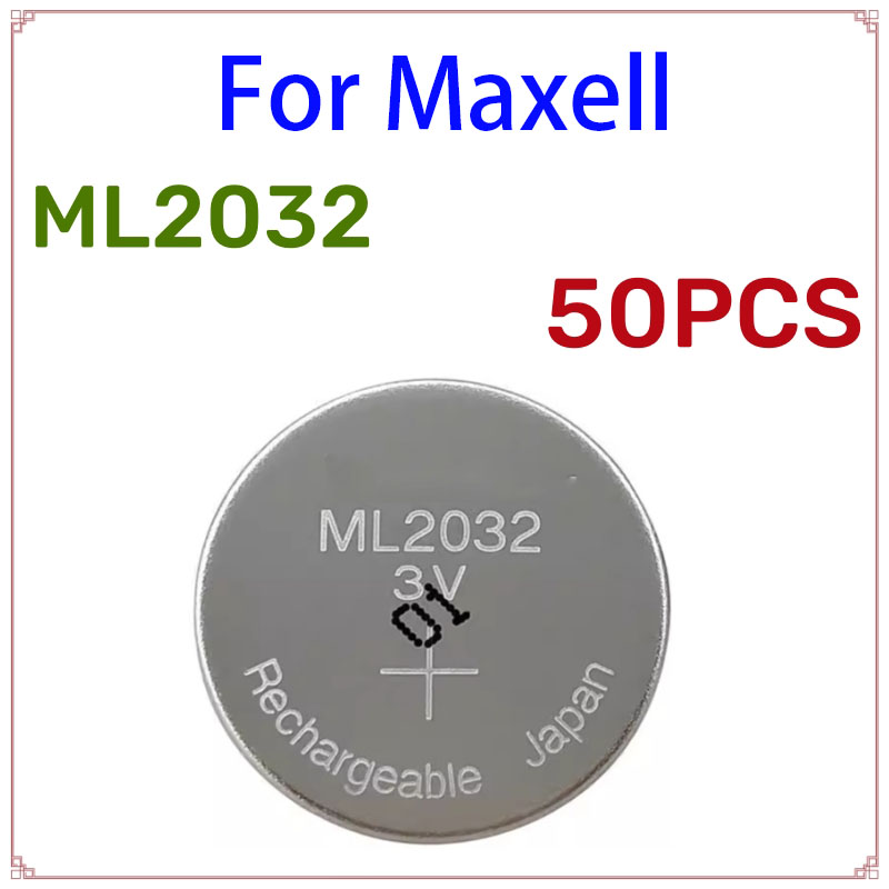 5-50 Pezzi Batteria ML2032 Ricaricabile, Compatibile con CR2032, DL2032, ECR2032