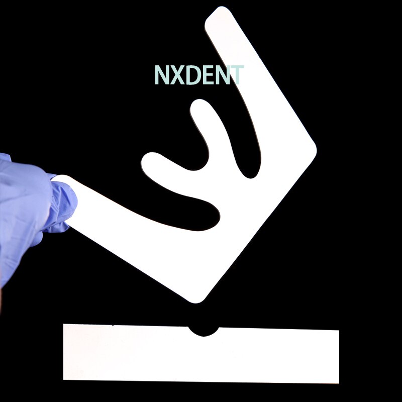 1set Dental Autoclavable Occlusal Maxillary Casting Jaw Fox Plane Plate 3D Stainless Steel Mouth Guard Oral Teeth Whitening Tool