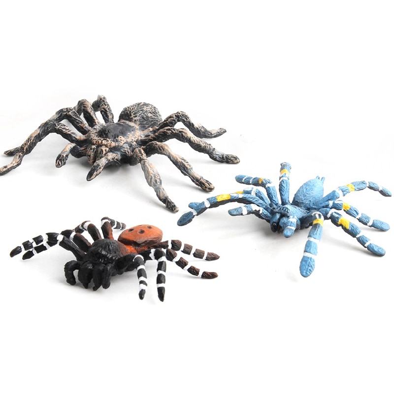 1PC Horror Spider Figures Toys Simulation Prank Trick Spider Model Halloween Magic Tricky Toys April Fool's Day