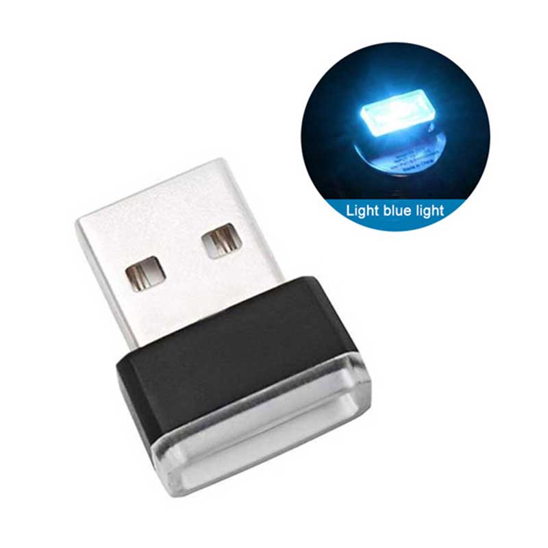 Mini led billys auto interiør usb atmosfære lys plug and play dekor lampe nødbelysning bil tilbehør