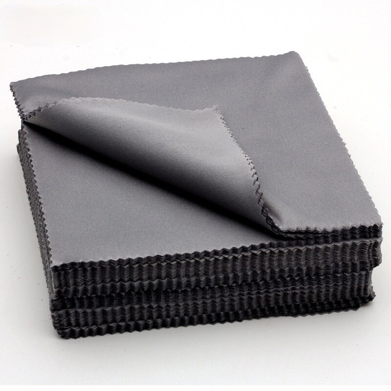 Pano de microfibra para limpeza de óculos, pano preto de limpeza de óculos, lentes de limpeza, acessórios para óculos com 10 peças
