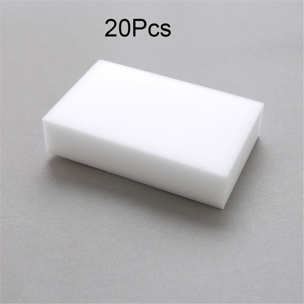 White Melamine Sponge Magic Sponge Eraser For Kitchen Office Bathroom Clean Accessory/Dish Cleaning Nano 100*60*20mm: 20pcs