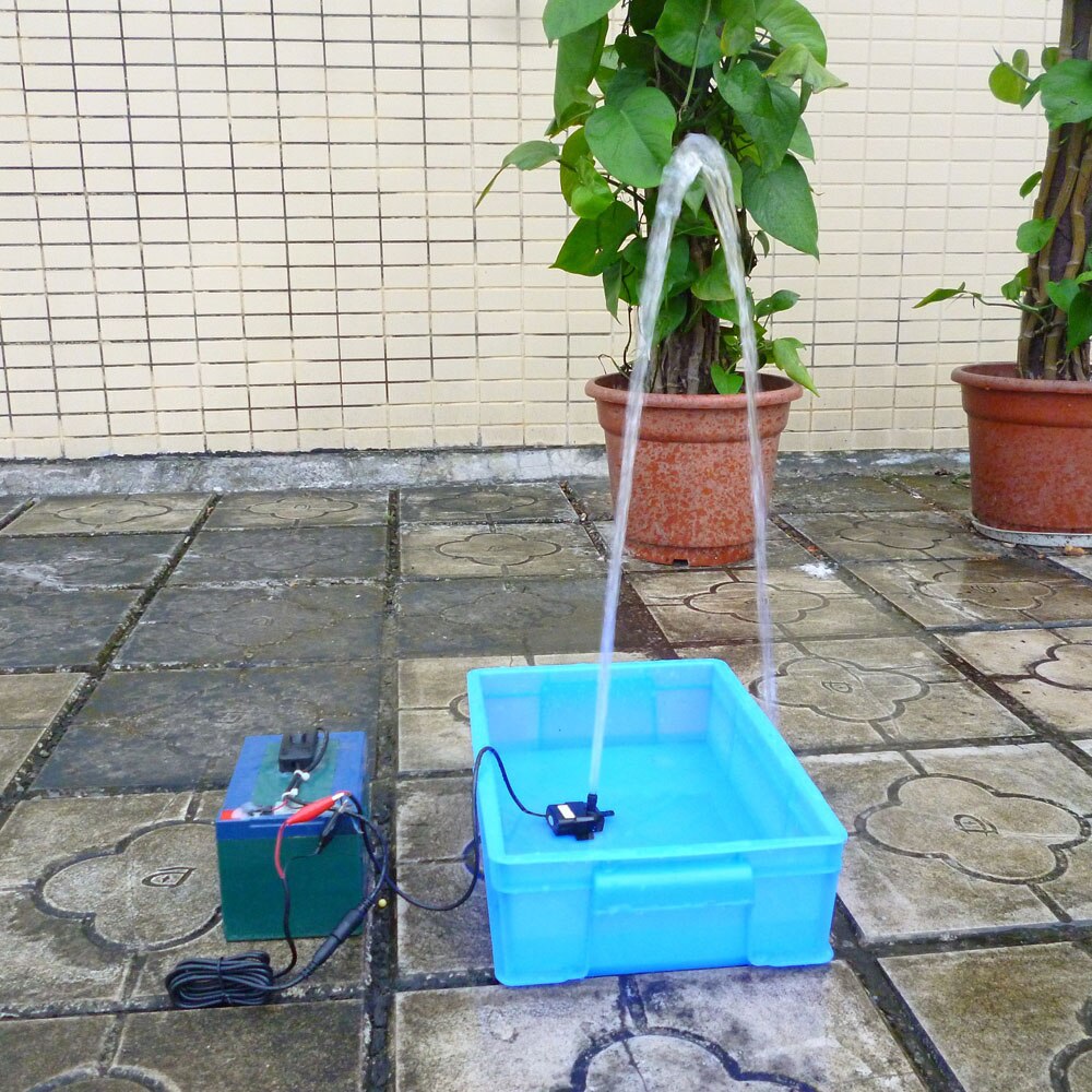Anself Ultra-stille Waterpomp 300L/H Lift 450 cm DC12V 9 W Brushless Water Olie Pomp Waterdicht dompelpompen voor Fontein Aquarium
