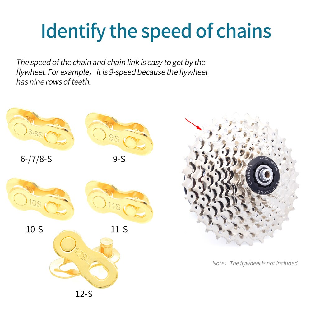 10pcs 6/9/10/11/12 Speed Bicycle Chain Link Connector JointMagic Button Speed Quick Master Link Chain Mountain Bike Accessories