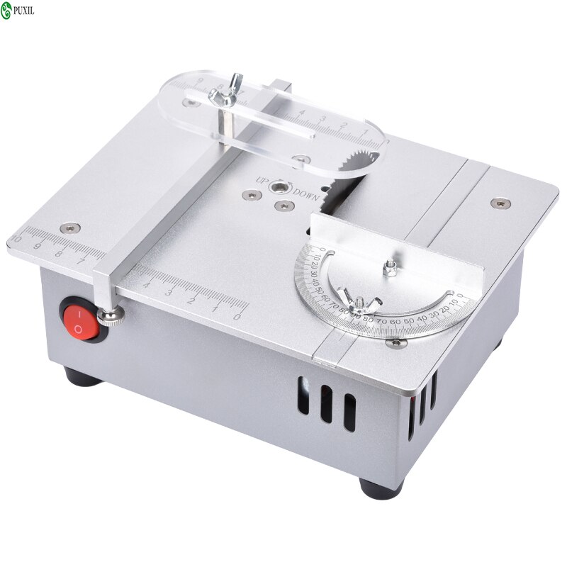 Mini Multifunctional Table Saw spindle motor DC12V-24V Liftable Saw Blade Bench Saw DIY Circular Saw Bench Lathe Cutter Machine