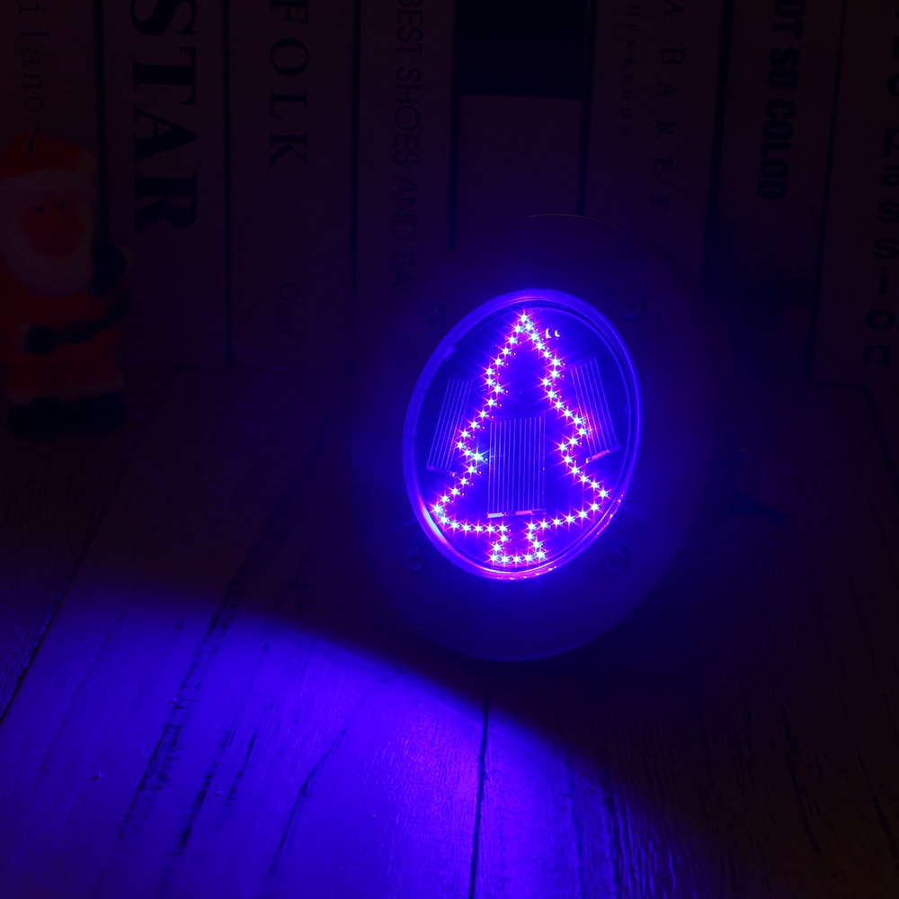 Luces de discoteca de lámpara de suelo luz enterrada para hogar, jardín, cubierta, canaleta, energía Solar, árbol de Navidad, respetuoso con el medio ambiente, flor duradera para exteriores