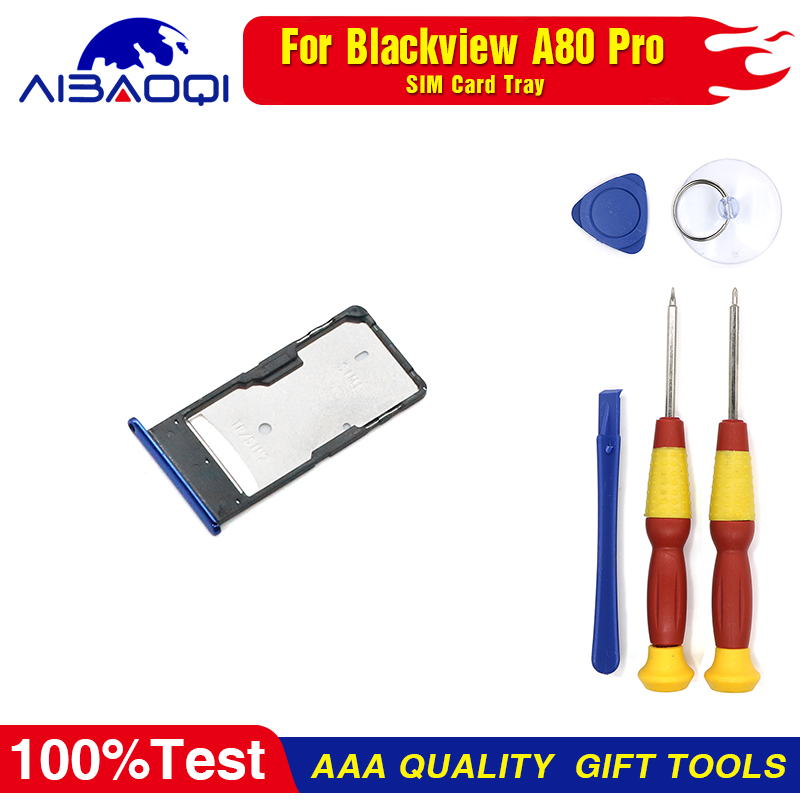 Sim Card Holder Sim Card Slot Tray Holder For Blackview A80 Pro Smart Phone Perfect Replacement Parts Free Tools: Blue