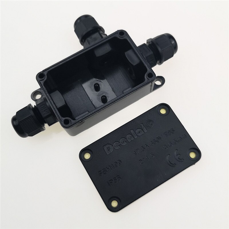 Boîte de jonction électrique, Mini boîte de jonction étanche en plastique pour câble extérieur