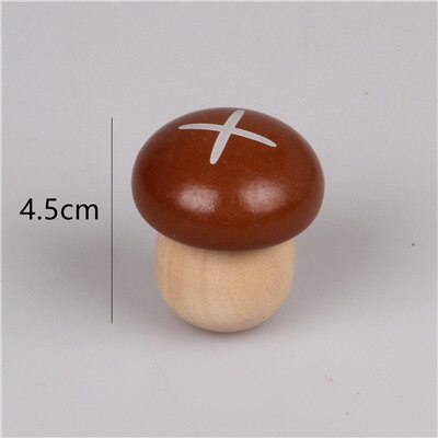 1pcs Kids Kitchen Food Toys Lovely Wooden Toys for Children Play House Birthday Baby: Brown