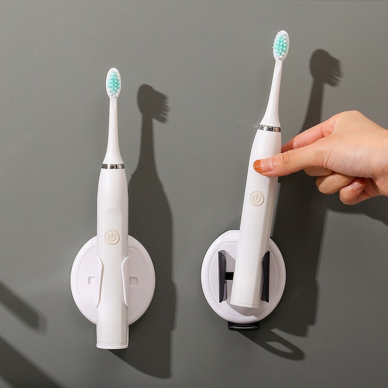Electric Toothbrush Holder Adapt Wall-Mount Bathroom Space Saving Traceless Toothbrush Organizer Stand Adhesive Rack Accessorie