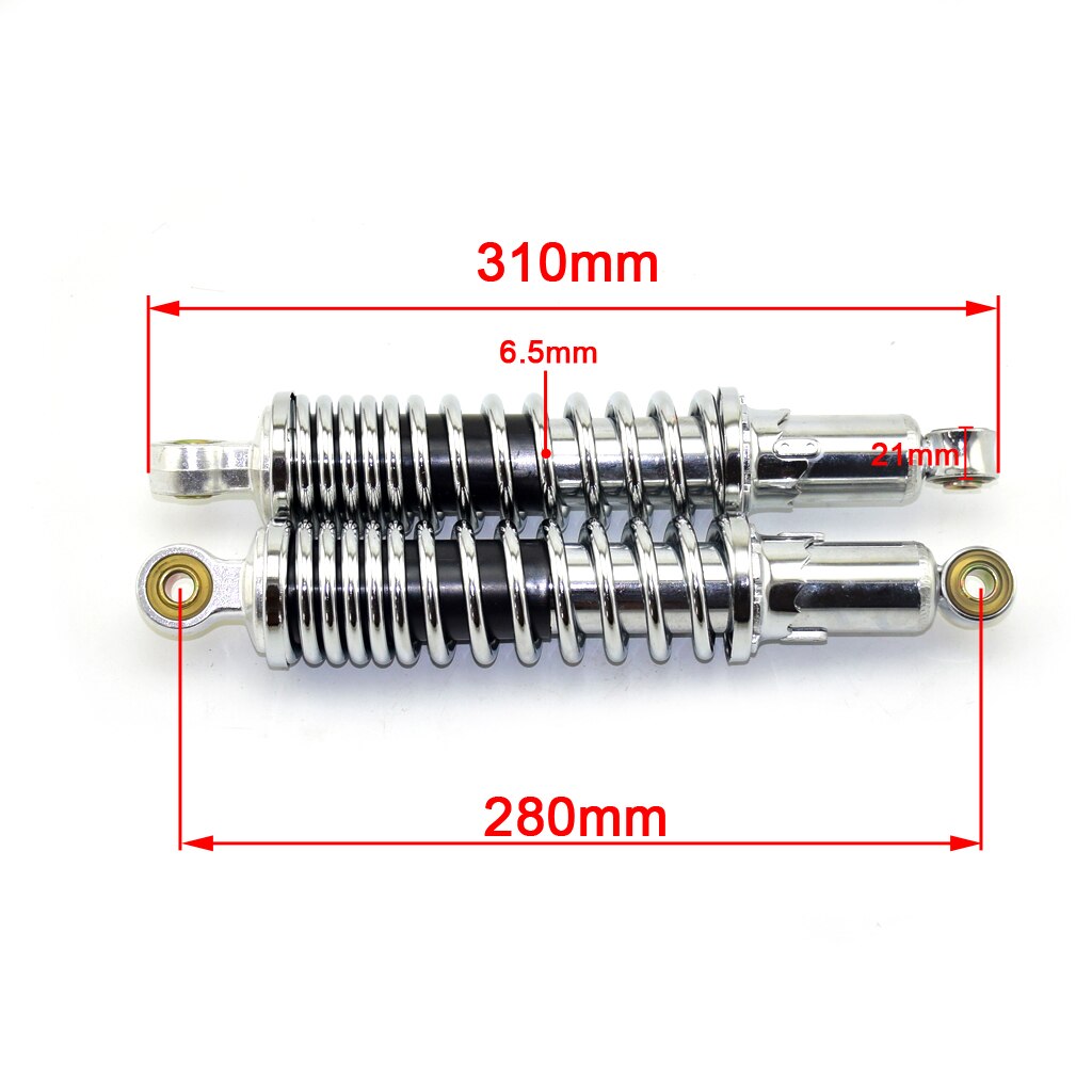 280mm Chrome Shocks for honda Monkey bike Z50J 50CC pit bike motorcycle parts 1 pair
