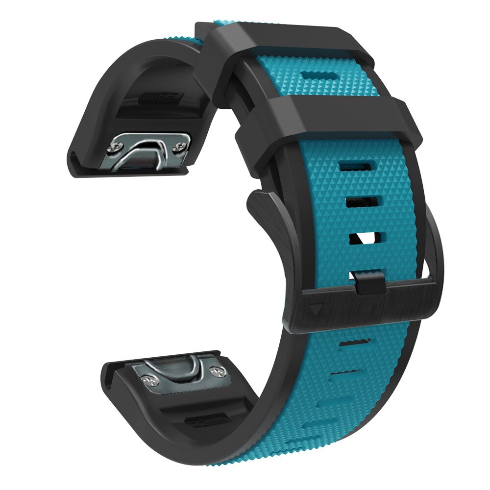 26mm Sport Silicone Watchband Wriststraps for Garmin Fenix 6X Pro 5X Plus 3 3HR Easy Fit Quick Release wirstbands Correa: I