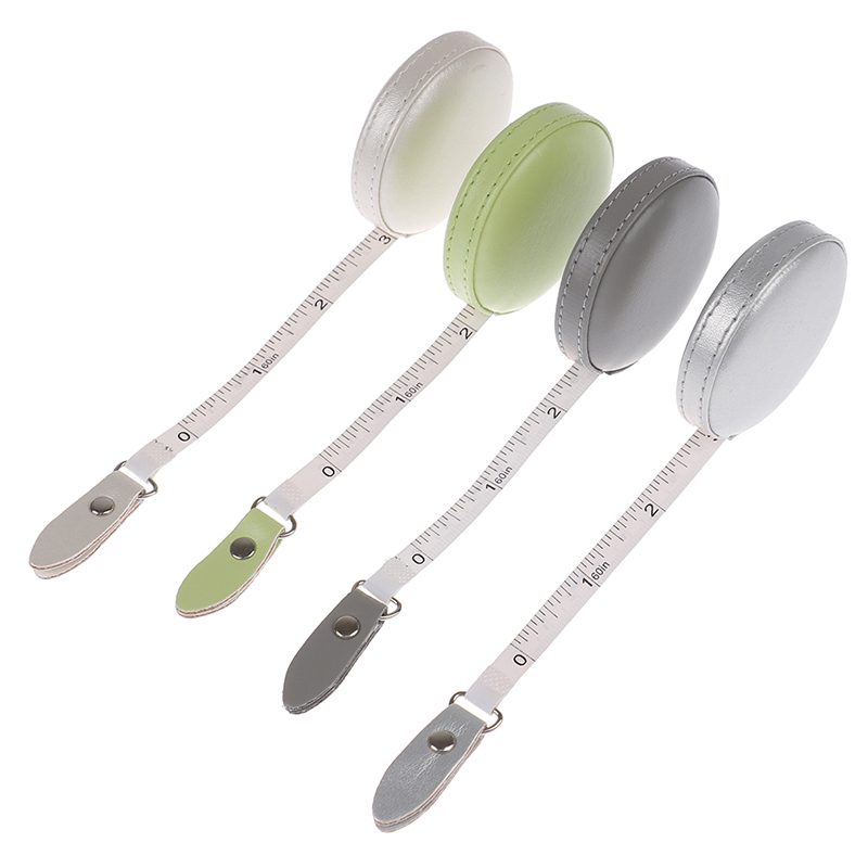 Portable PU Leather Retractable Meter Ruler For Sewing Tailor Fabric 1.5m/ 60inch Roll Tape Measure DIY Measuring Tools