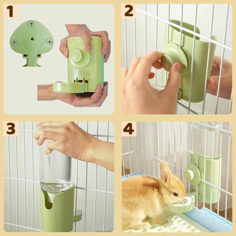 Konijn Waterfles Ophanging Water Dispenser Feeder Kooi Krat Hokje Konijn Hond Kat Chinchilla Fret Cavia Eekhoorn Egel