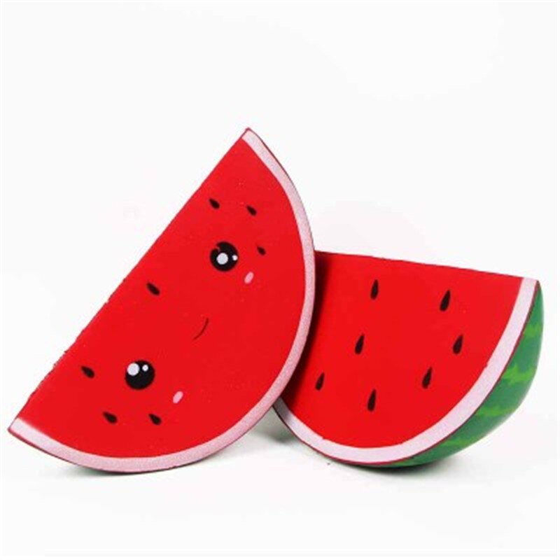Squishy frukt squishi vannmelon squishies sakte stigende duftende klemme leketøy pedagogiske leker til baby skweee antistress squishies