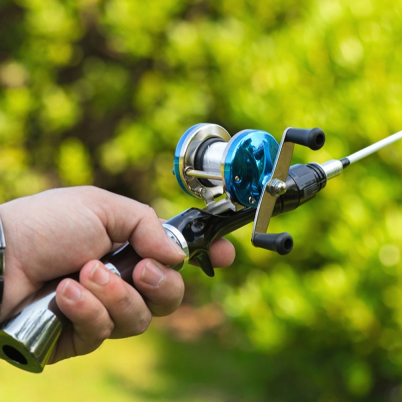 Winter Ice Fishing Rods Spinning Rod Glass Fiber Ice Hand Pole Ultra-light Detachable Casting Rod Fishing Accessories