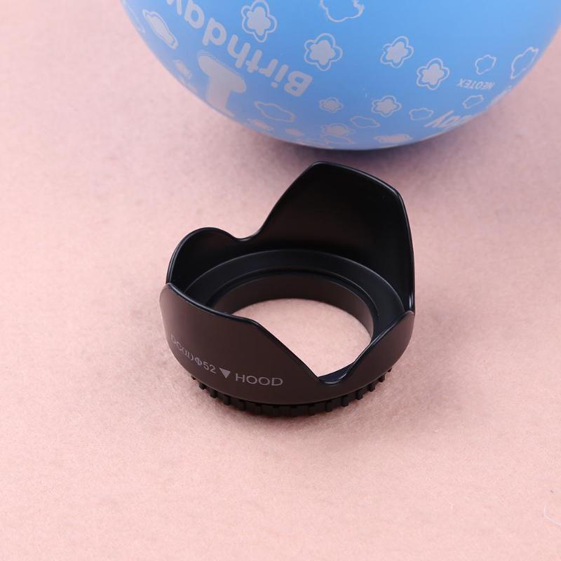 Screw Mount Flower Shape Camera Lens Hood Universal for 52mm Camera Lens