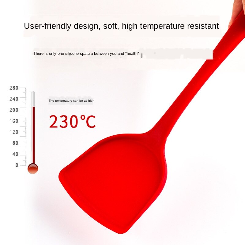 Fødevaregodkendt silikone turner gadget non-stick pande madlavning varmebestandig silikonespatel køkkenredskaber silikonespatel