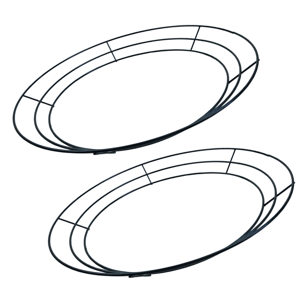 2-Pack rond fil métallique guirlande cadre forme cintre-Succulent Pot métal suspendus planteur plante porte-panier-30 cm/12 inch