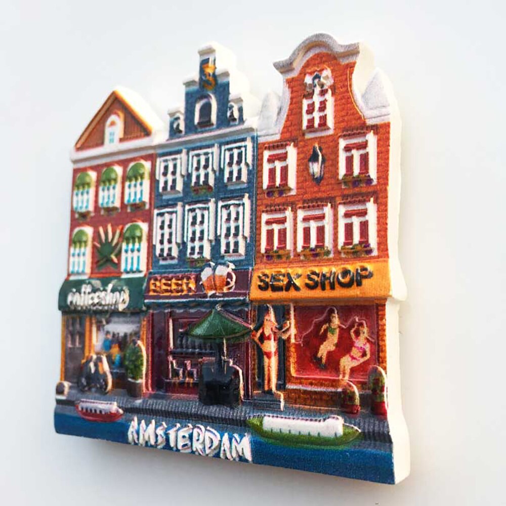 Lychee Amsterdam Nederland Magneet Famouse Stad Koelkast Magnetische Sticker Reizen Souvenirs Home Decoratie