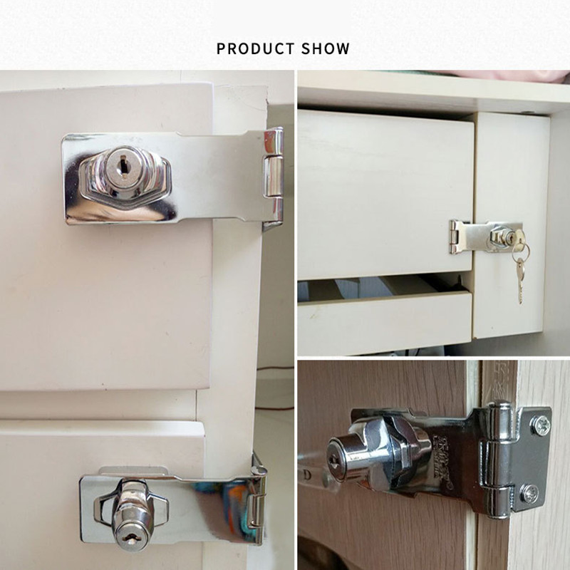 Punch-free With Lock Drawer Locks Letter Box Locker Double Door Cabinet Lock Office Cabinet Security Combination Lock