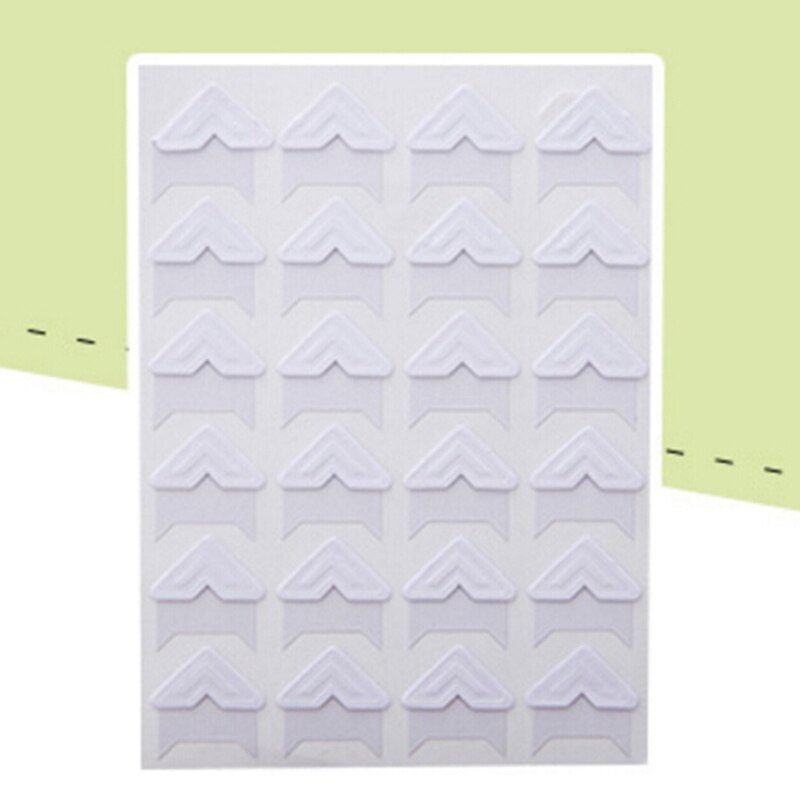 9 Kleur Cartoon Leuke Foto Hoek Stickers Voor DIY Kindje Fotoalbum Of Scrapbook Album 24 pcs/ vel: Style 7