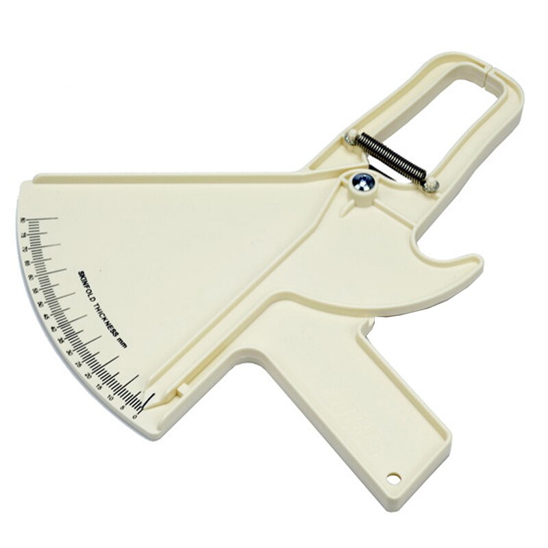 testeur de graisse corporelle mesure mince Test corporel mesure mince Skinfold peau pli étrier Guide 0-80MM: White