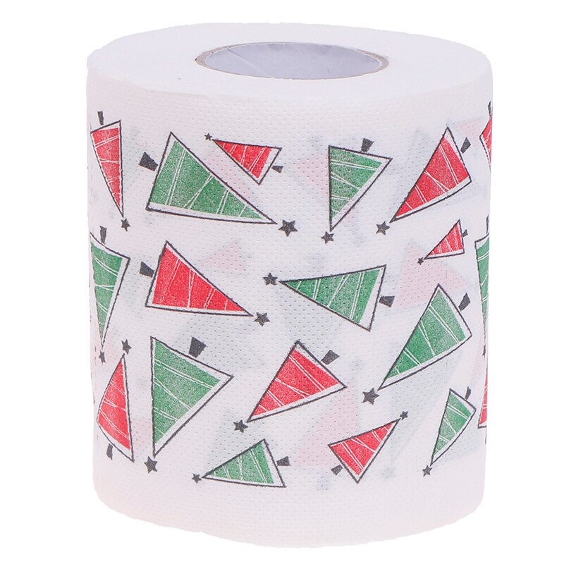 Rollo de papel higiénico navideño para el hogar, Papá Noel, papel higiénico, suministros de Navidad, decoración navideña, servilleta de mesa: D