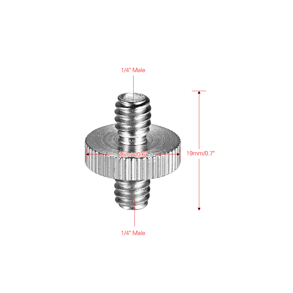 5pcs Standard Threaded Screw Adapter Tripod Mounting Thread Screw Converter for Camera Tripod Monopod Ballhead Light
