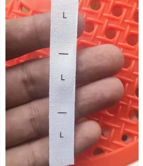 50 stuks Wit katoen Dubbele Maat Label voor volwassen XS/S S/M M/L L/XL XL/2XL Print Doek Maat Etiketten: Laser Bright