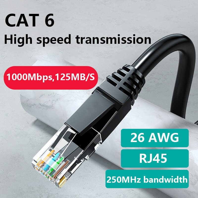 Ethernetkabel cat 6 lan afgeschermde kabel utp cat 6 gigabit  rj45 afgeschermde splitter netwerkkabel router  rj45 twisted pair patchkabel