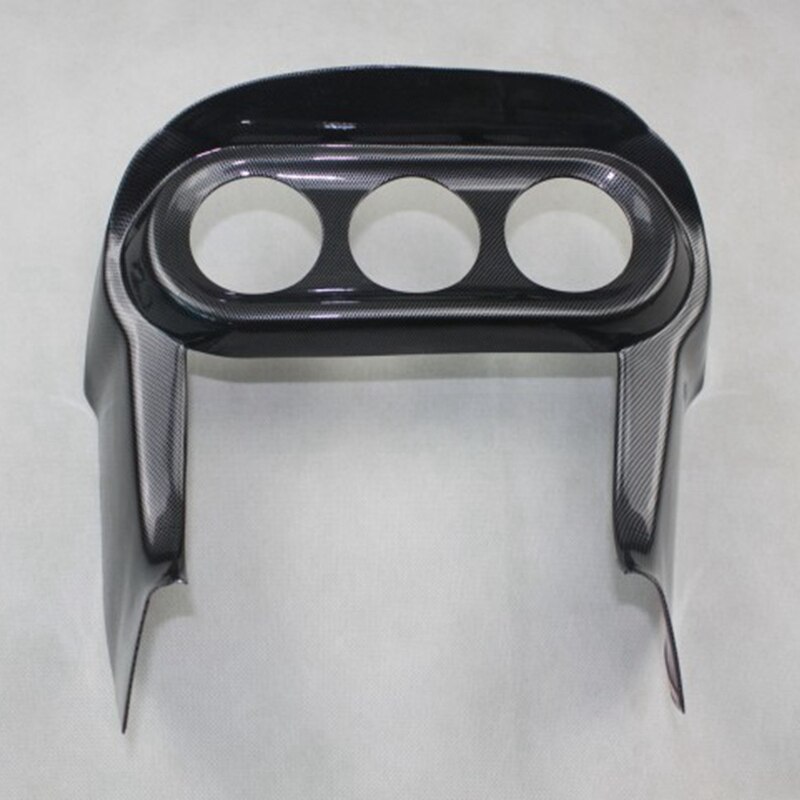 For Mitsubishi Lancer Carbon Fiber Dashboard Instrument Panel Box Trim Cover Bezel Molding Accessories: Low configuration