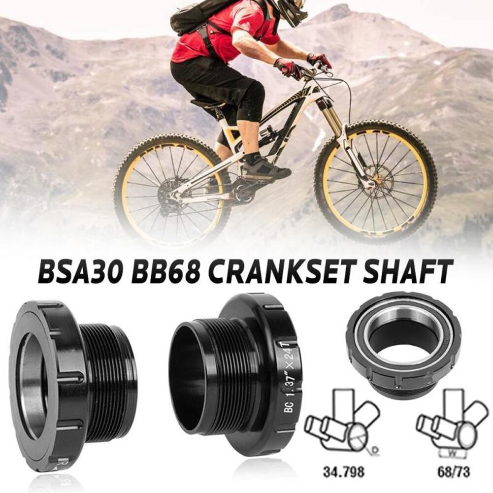 BSA30 Bottom Brackets BSA68 BSA ISO 68mm 73 MTB Road bike External Bearing Bottom Brackets for BB386 30mm Crankset