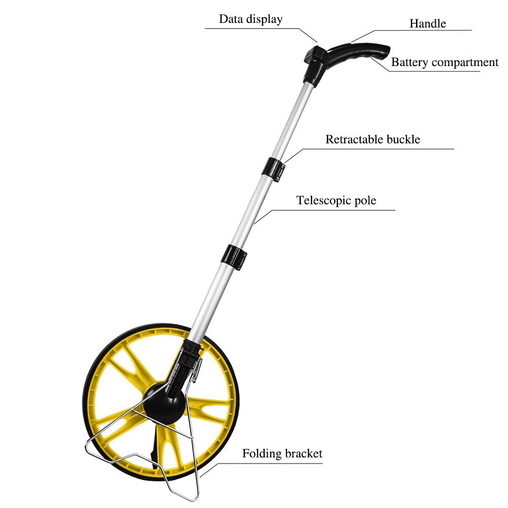 99999.9M Afstand Meten Wiel Count Digitale Afstand Meter Grote Road Maatregel Civiele techniek Afstand Tool