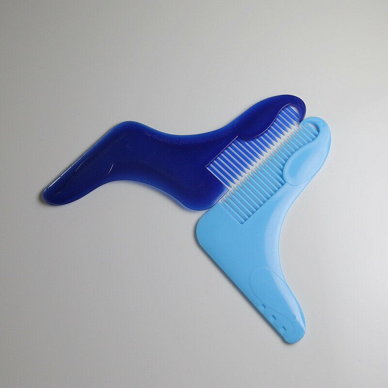 The Beard Bro-Beard Peigne saillant pour hommes, outil pour des lignes parfaites, coupe modèle T,