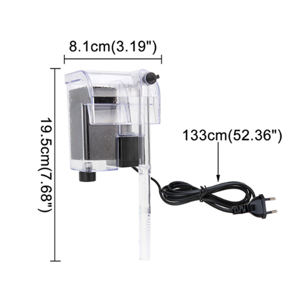 Vattenfall hänga på extern syrepump vattenfilter för akvarium fisk tank tillbehör