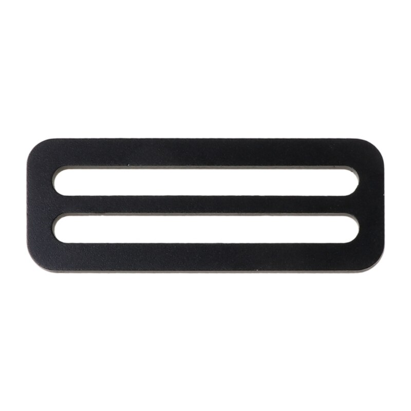 Durable Aluminum 50mm Scuba Diving Jacket Vest Side Buckle Weight Belt Slide Keeper D Ring Webbing Harness Belt Retainer: BK