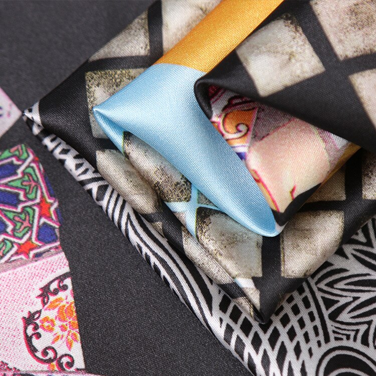 150 cm stretch satin printed fabric twill printed satin fabric material pajamas dress scarf stretch fabric cloth