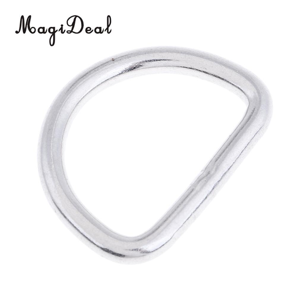 MagiDeal Replacement Universal Welded D Ring Boat Yacht Fishing Rigging Fitting Hardware - Marine 316 Stainless Steel: Size 2