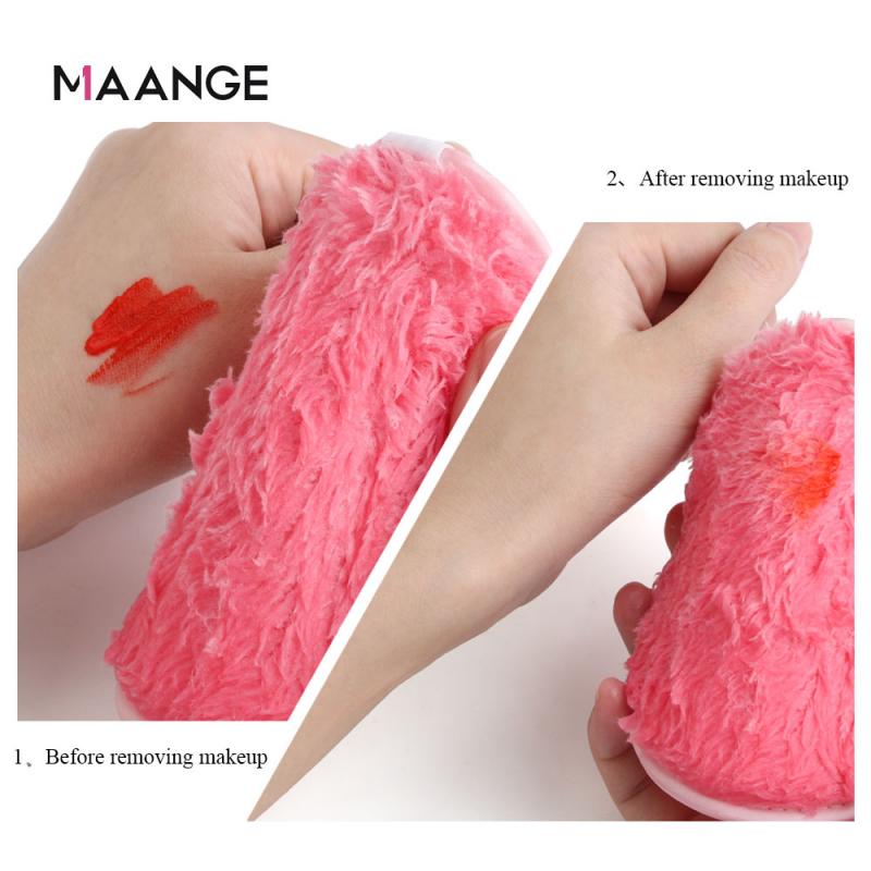 Esponja de microfibra de doble cara para limpieza facial, 1 unidad, toallita reutilizable para Nail Art