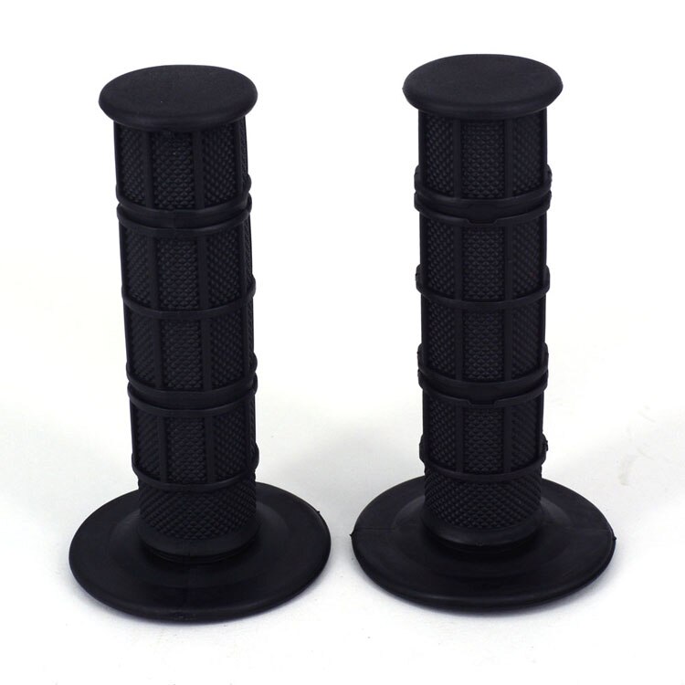 Motorcycle Handlebar Rubber Grips For SUZUKI RM250 RM125RMZ250 RMZ450 RMX250 DR250 DRZ400 DR650 RM85 Pit Dirt Bike: black