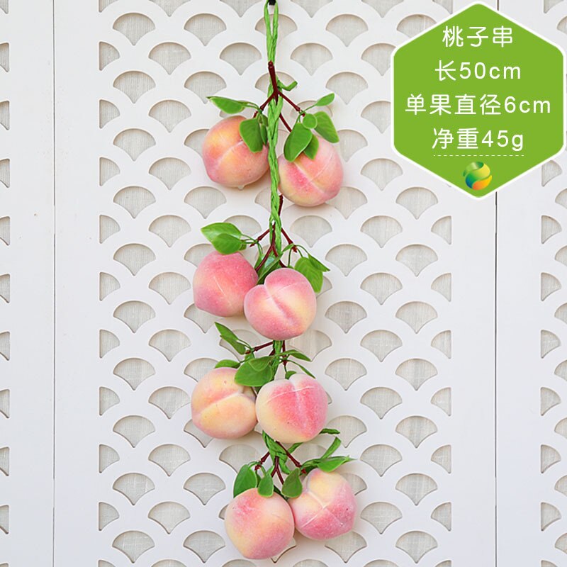 Résine de fruits décoration murale | Simulation de légumes verts, brochette de légumes verte, décoration murale de maison, décoration murale de Restaurant: Fruit 3