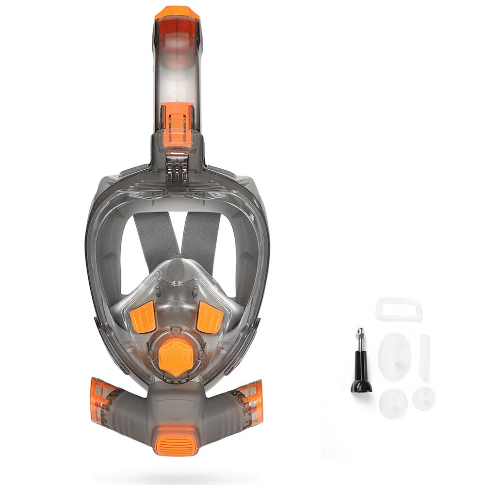 THENICE Scuba Diving Mask Full Face Fog Adult Youth Underwater Wide View Snorkel Mask Waterproof Swimming Masks Camera Mount: SM