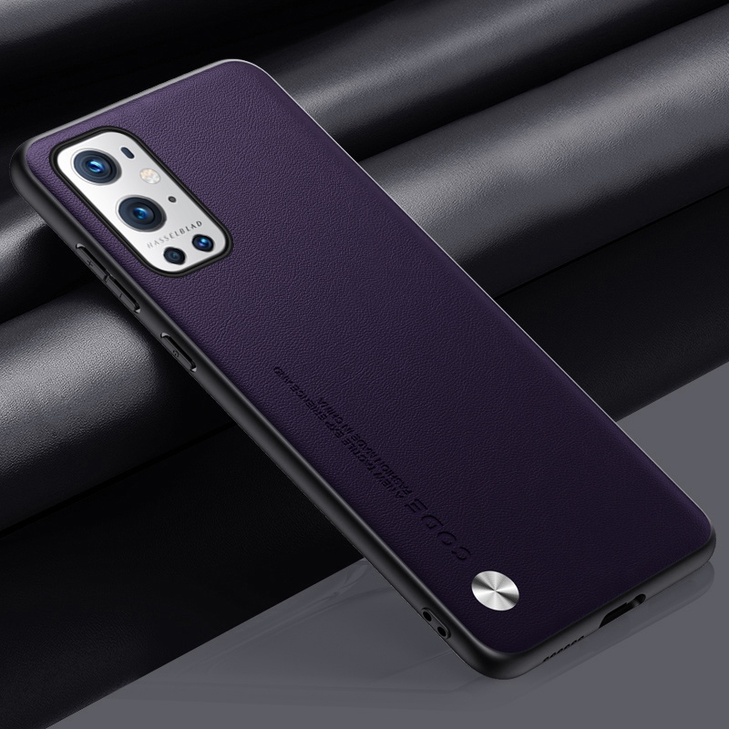Luxuriöse pu-lederhülle für oneplus 9 pro 9r , silikon-schutzhülle für oneplus 9 r 9 pro, oneplus 9 pro hülle: Leinwand / Lila