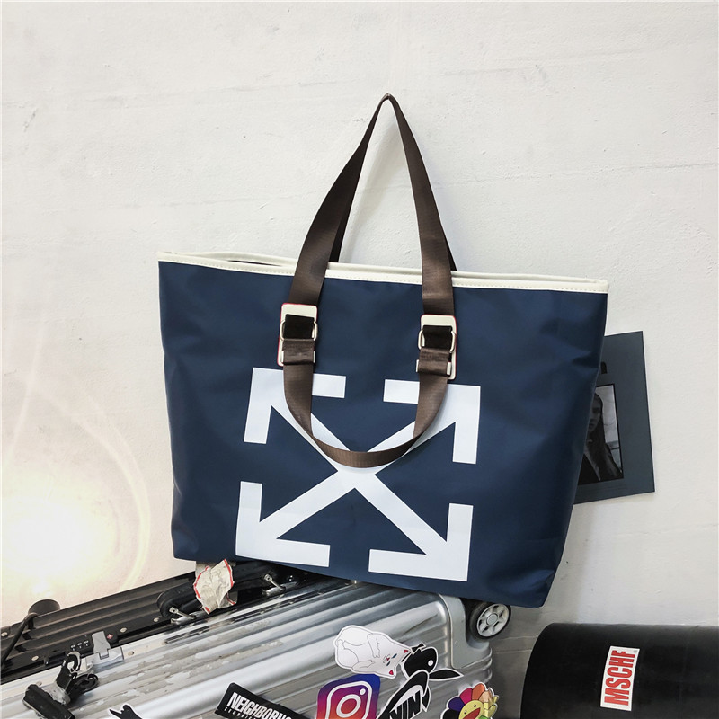 Style coréen bagage à main grande capacité sac de voyage étanche hommes femmes voyage bagages sac grand Nylon sac de sport: Blue