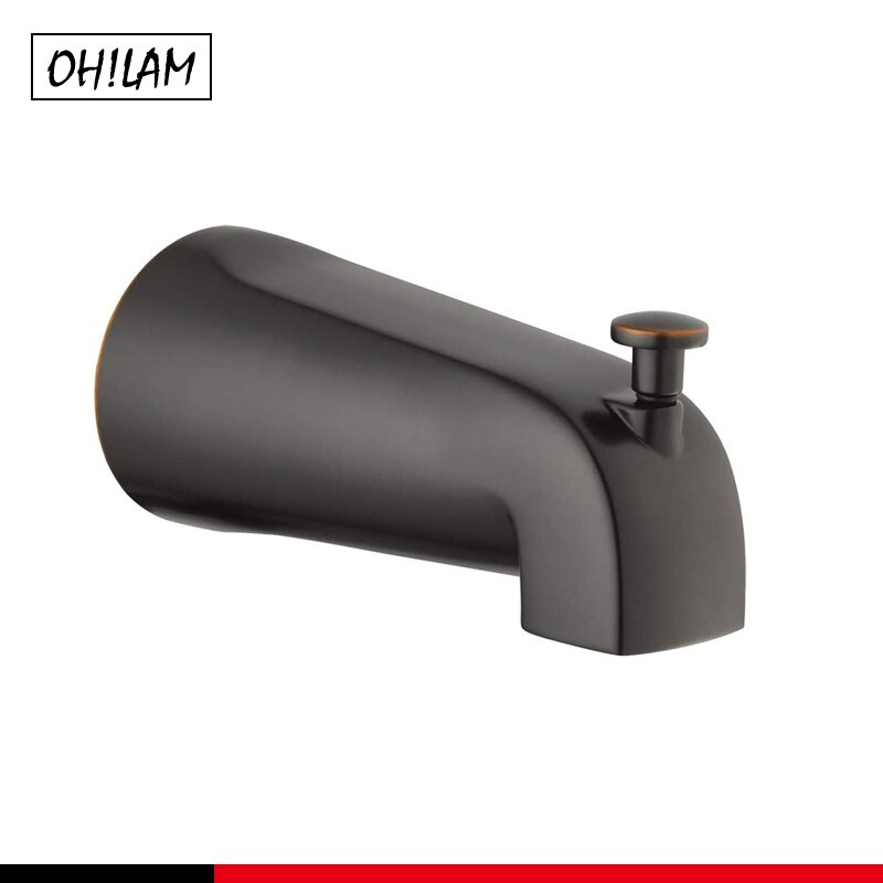 Bathroom Tub Spout With Diverter Chrome ORB House Builders Slip-on Tub Pull-up 5-Inch Diverter Spout: ORB