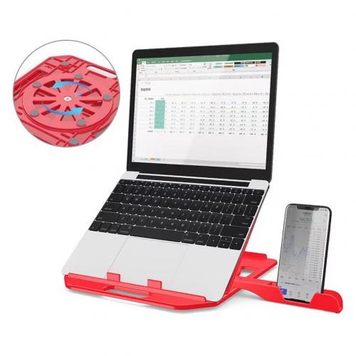 Portable pliable réglable anti-dérapant ordinateur Portable tablettes Support Support Support tablette Support Support: Red Upgraded